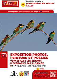 Expo - Albimage et divers talents et artistes expose "Voyage avec les oiseaux d'Occitanie"
